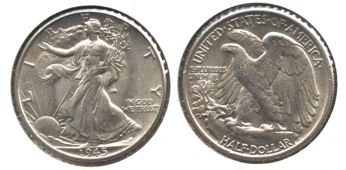 1945 Walking Liberty Half Dollar MS-62 #a