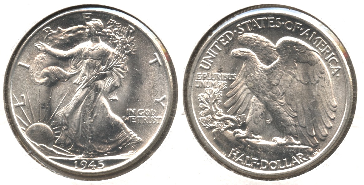 1945 Walking Liberty Half Dollar MS-63 #h