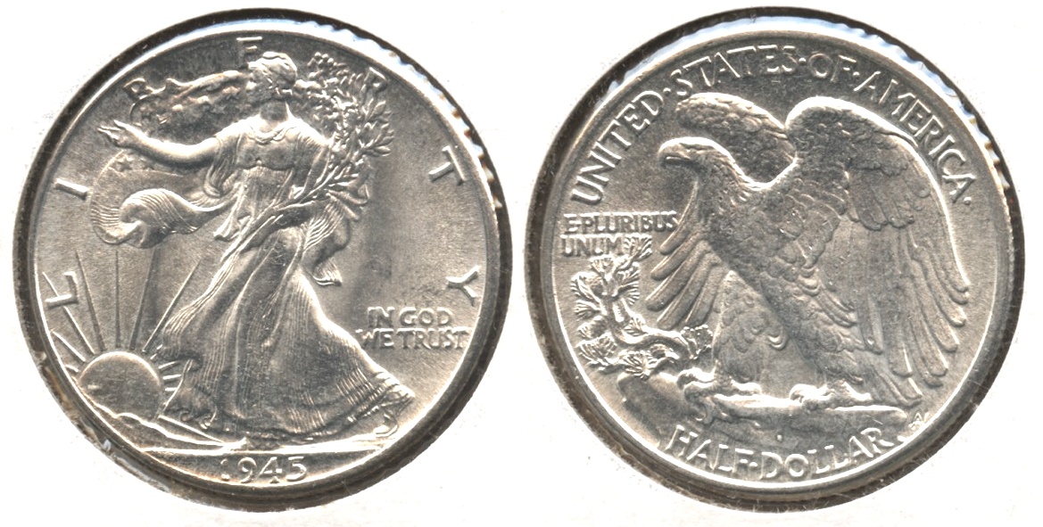 1945 Walking Liberty Half Dollar MS-63 #j