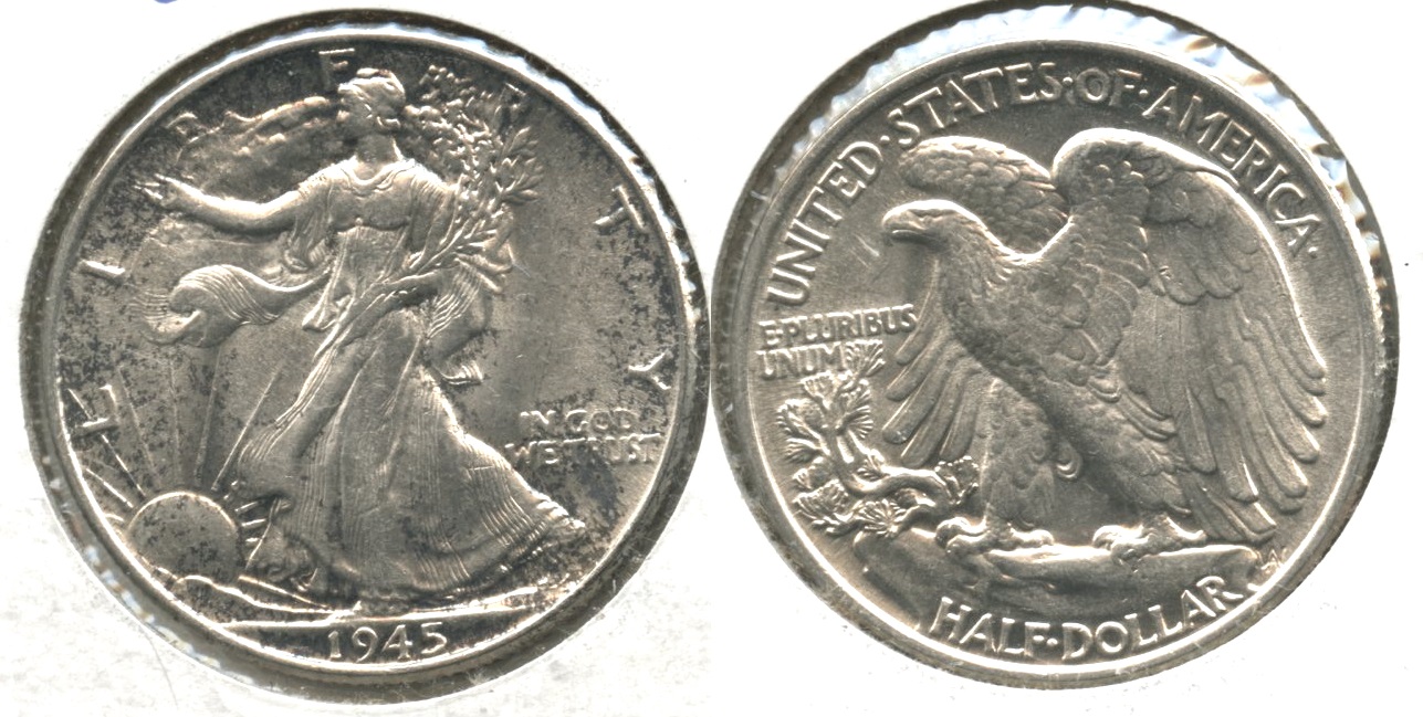 1945 Walking Liberty Half Dollar MS-63 #o