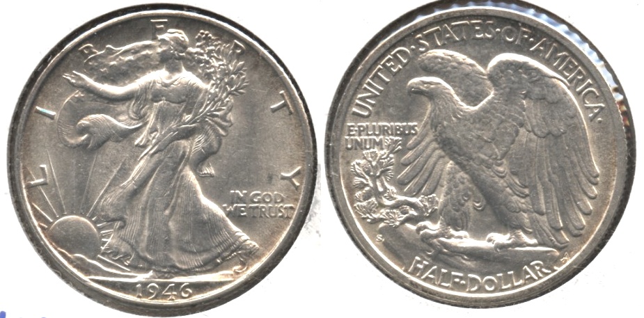 1946-S Walking Liberty Half Dollar AU-58