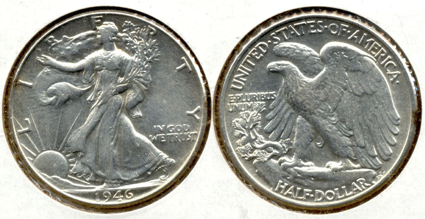 1946 Walking Liberty Half Dollar AU-50 c