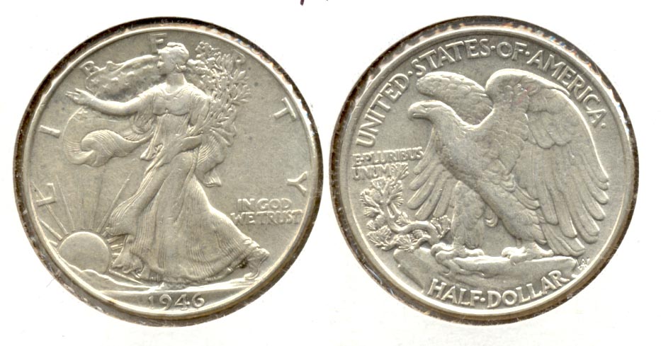 1946 Walking Liberty Half Dollar AU-50 h