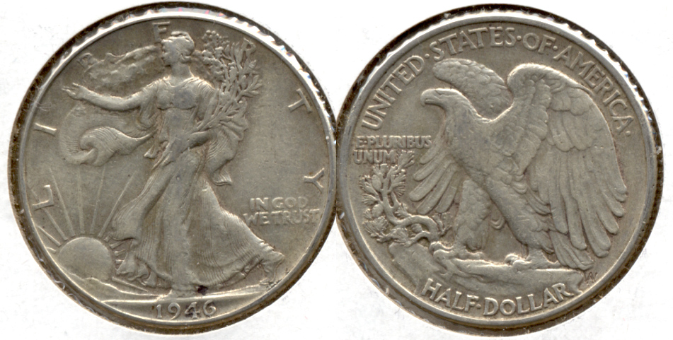1946 Walking Liberty Half Dollar EF-40 c