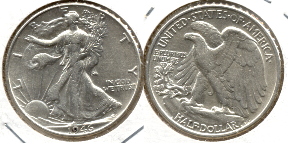 1946 Walking Liberty Half Dollar EF-45 d