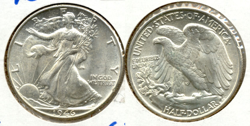 1946 Walking Liberty Half Dollar MS-63 a