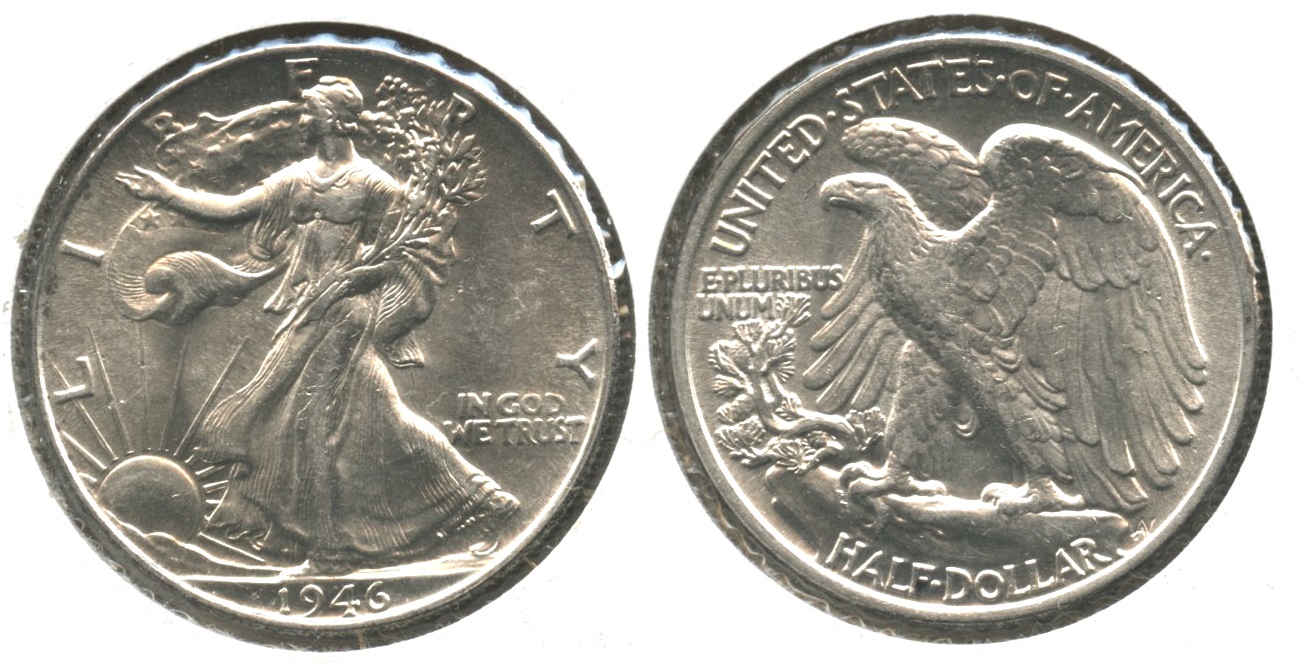 1946 Walking Liberty Half Dollar MS-63 #e