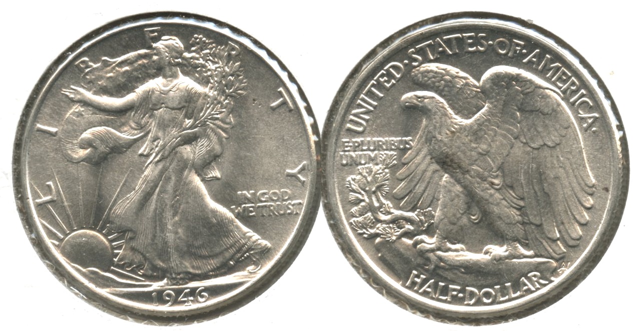 1946 Walking Liberty Half Dollar MS-63 #f