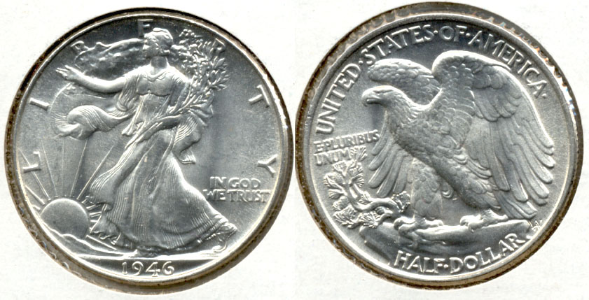 1946 Walking Liberty Half Dollar MS-64