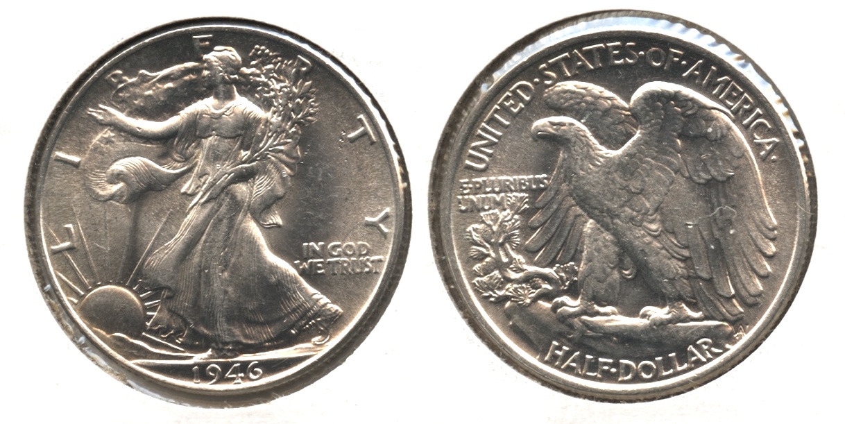 1946 Walking Liberty Half Dollar MS-64 #d