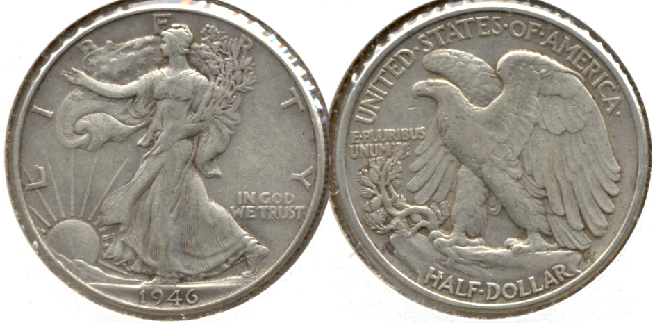 1946 Walking Liberty Half Dollar VF-20