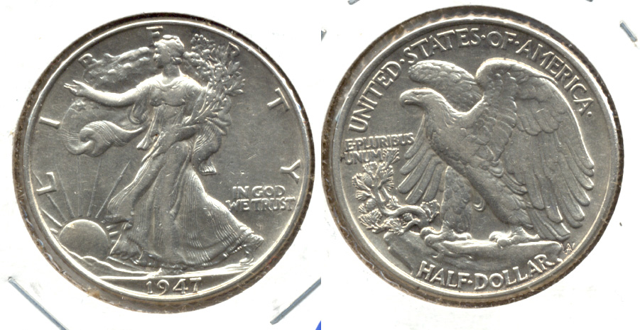 1947 Walking Liberty Half Dollar AU-50 g