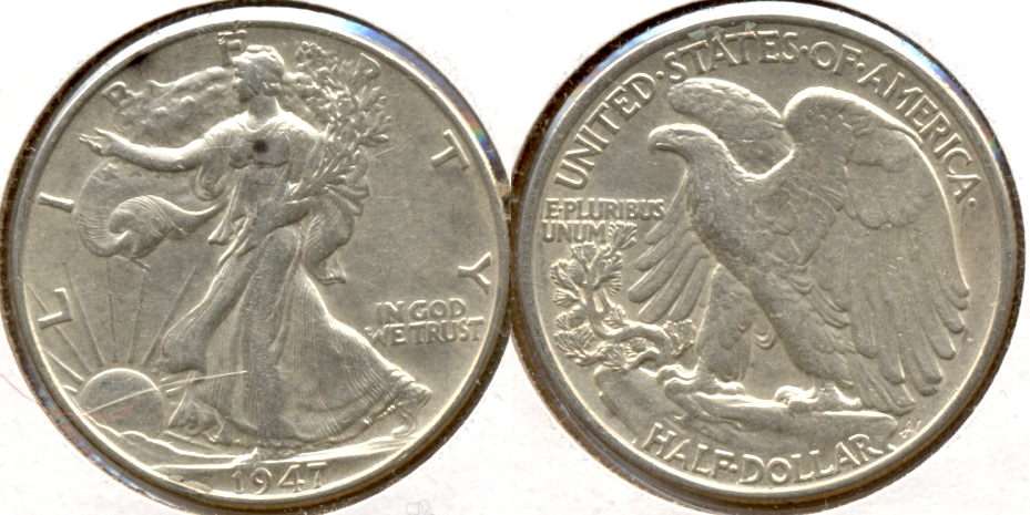 1947 Walking Liberty Half Dollar EF-40 a
