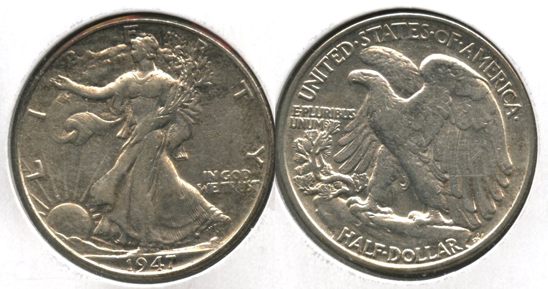 1947 Walking Liberty Half Dollar EF-40 #c