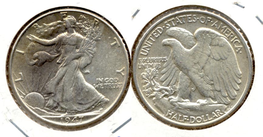 1947 Walking Liberty Half Dollar EF-45 a