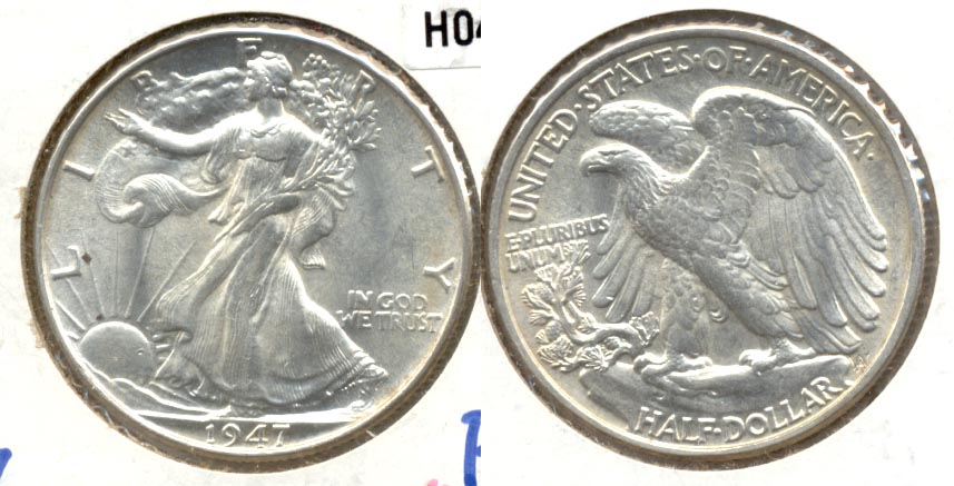1947 Walking Liberty Half Dollar MS-60