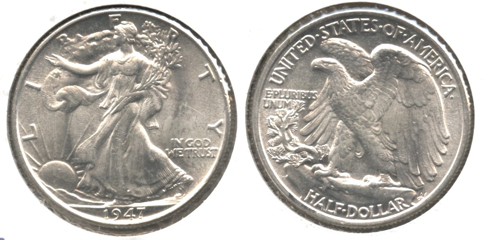 1947 Walking Liberty Half Dollar MS-63