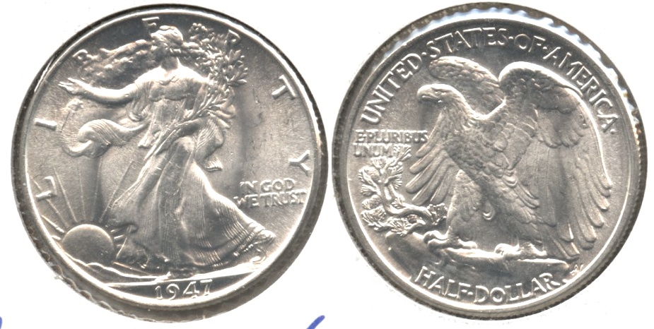 1947 Walking Liberty Half Dollar MS-63 #a