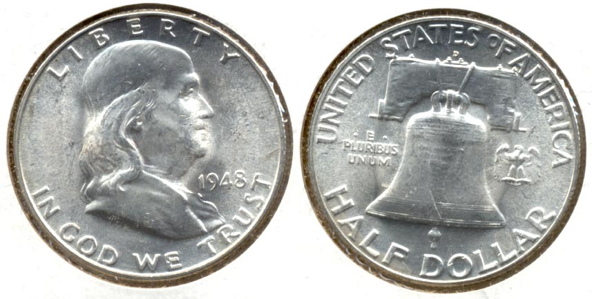 1948-D Franklin Half Dollar MS-60 j