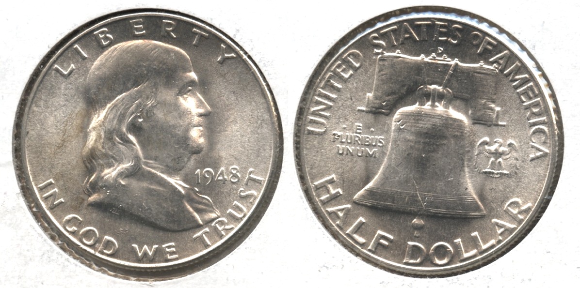 1948-D Franklin Half Dollar MS-60 #r