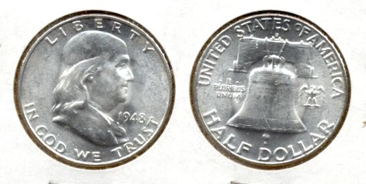 1948-D Franklin Half Dollar MS-63