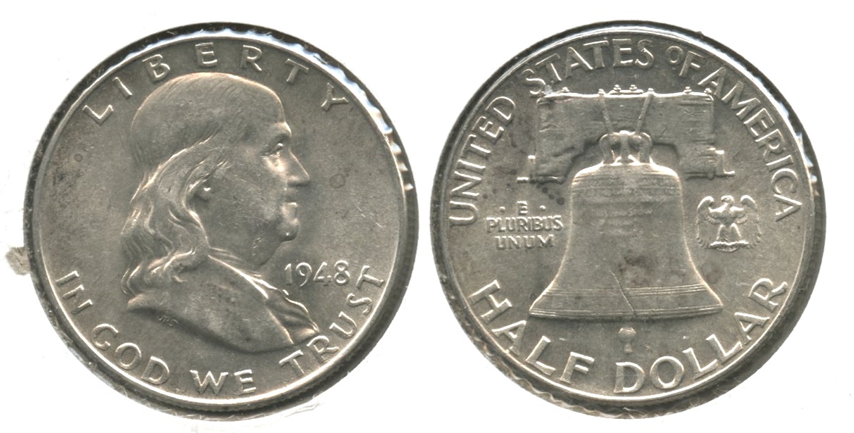1948 Franklin Half Dollar AU-55 #g