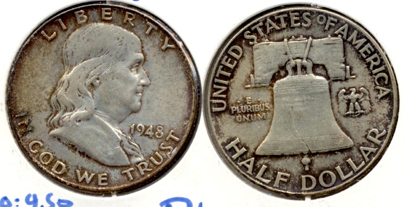 1948 Franklin Half Dollar MS-60