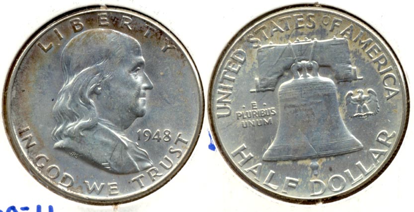 1948 Franklin Half Dollar MS-60 b