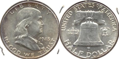 1948 Franklin Half Dollar MS-60 c