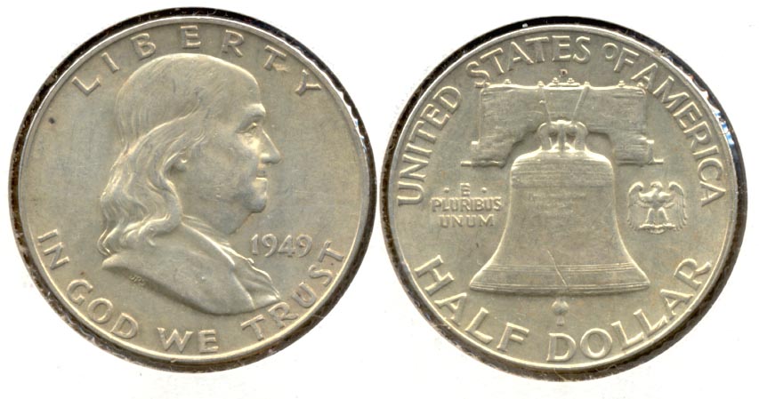 1949-D Franklin Half Dollar AU-50 g