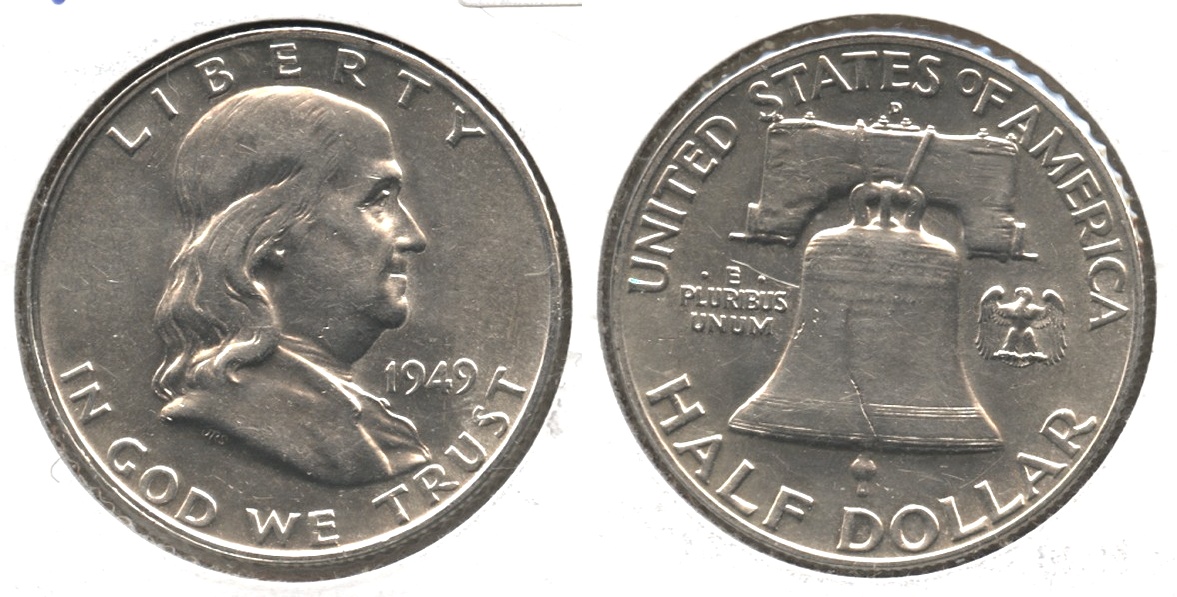1949-D Franklin Half Dollar AU-50 #j