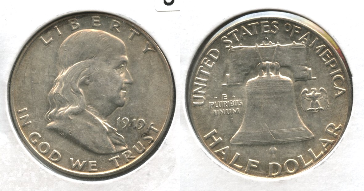 1949-D Franklin Half Dollar AU-50 #m
