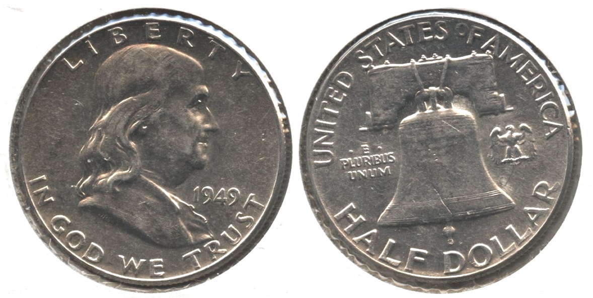 1949 Franklin Half Dollar AU-50 #bb