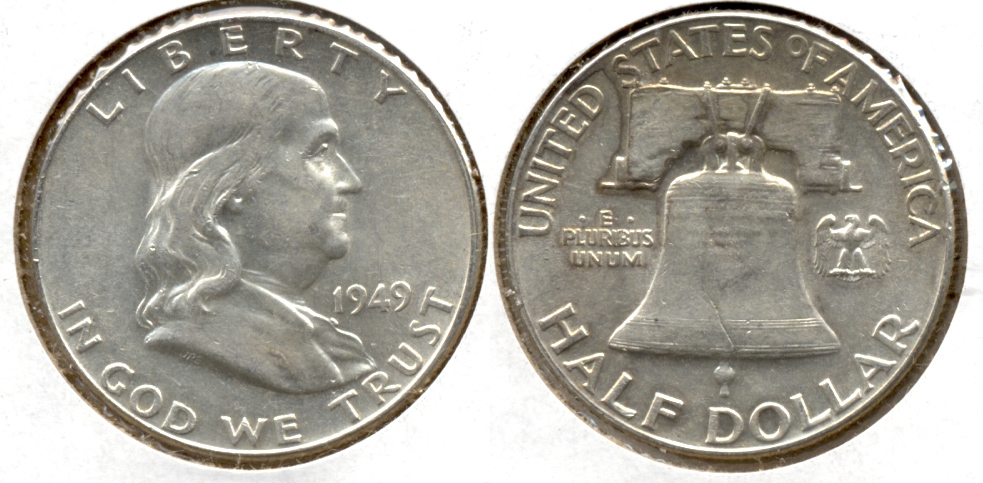 1949 Franklin Half Dollar AU-50 q