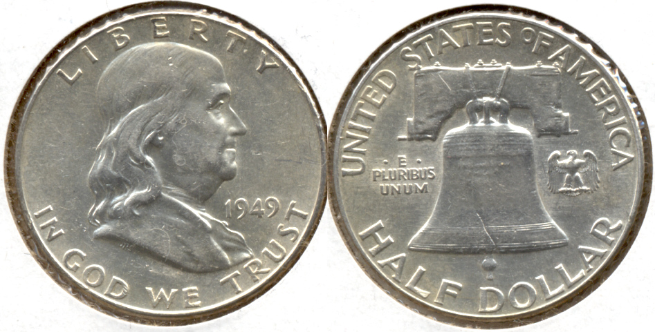 1949 Franklin Half Dollar AU-50 s