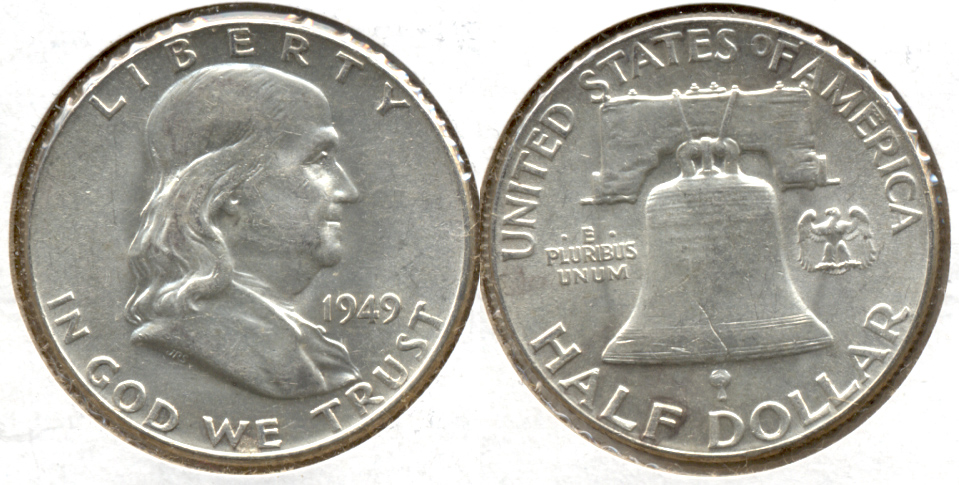 1949 Franklin Half Dollar AU-55 ad