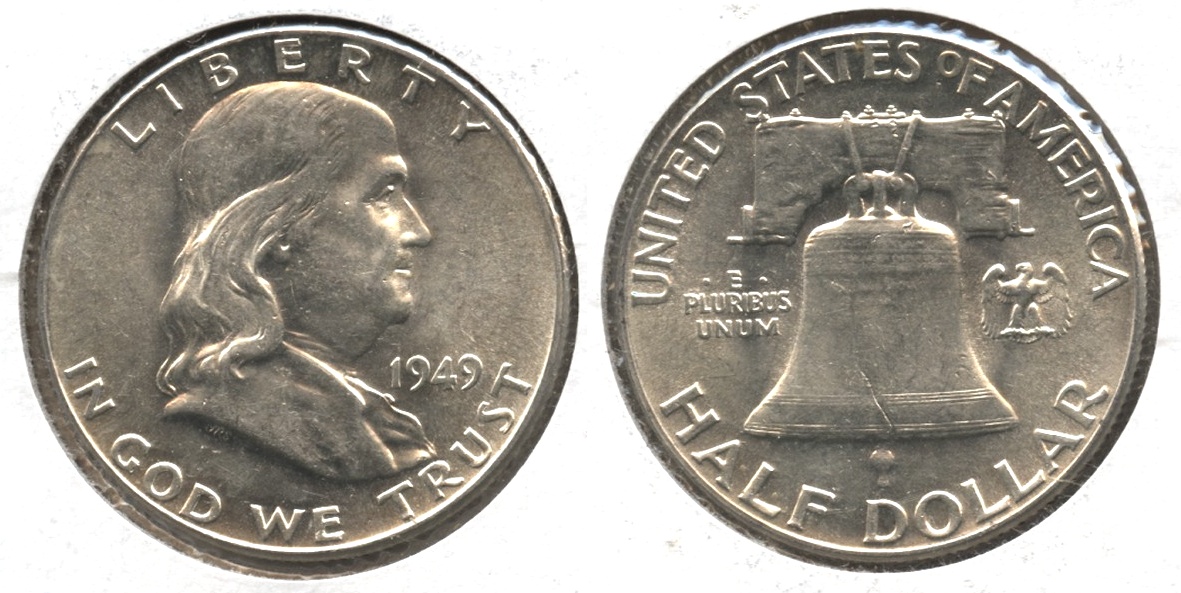 1949 Franklin Half Dollar AU-55 #al