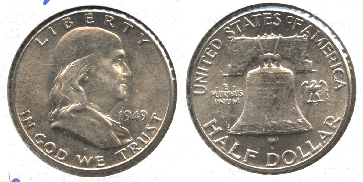 1949 Franklin Half Dollar AU-55 #am