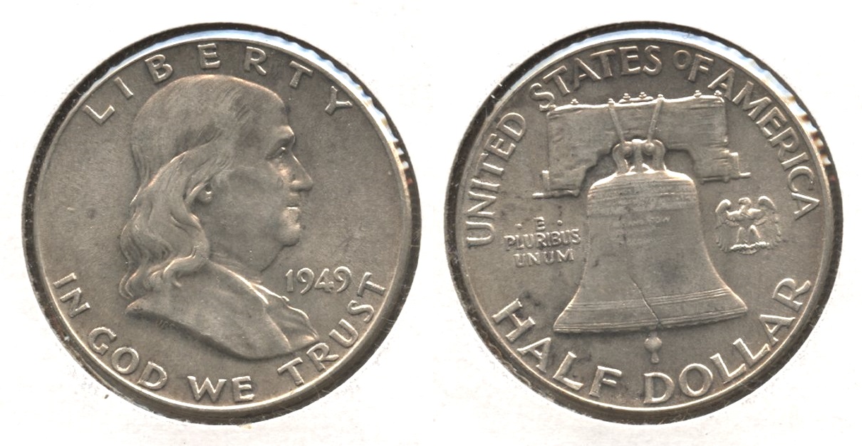 1949 Franklin Half Dollar AU-55 #ao