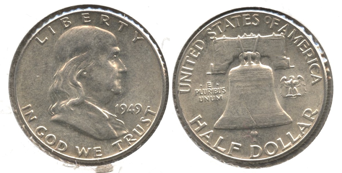 1949 Franklin Half Dollar AU-55 #aq