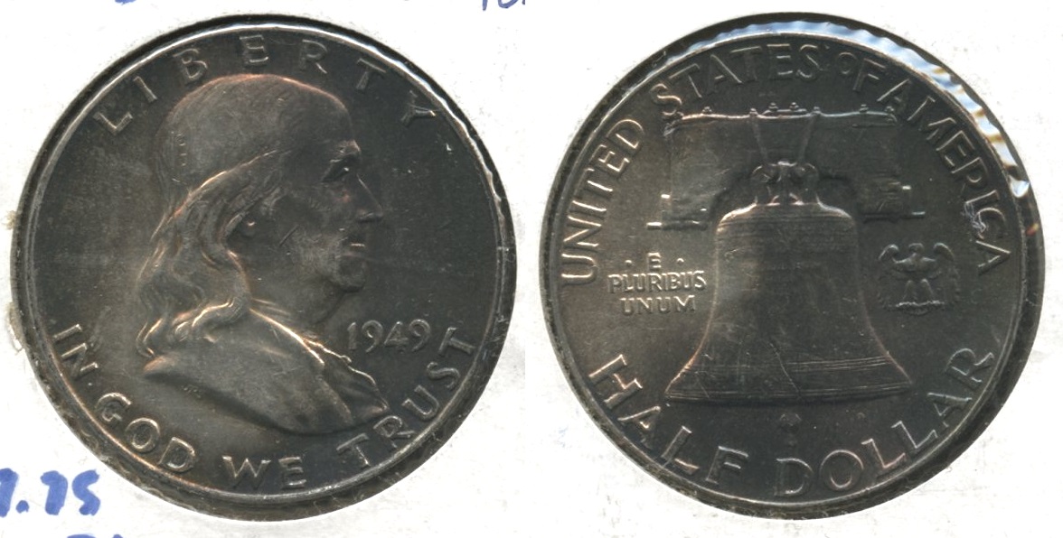 1949 Franklin Half Dollar AU-55 #ar