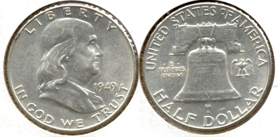 1949 Franklin Half Dollar AU-55 e