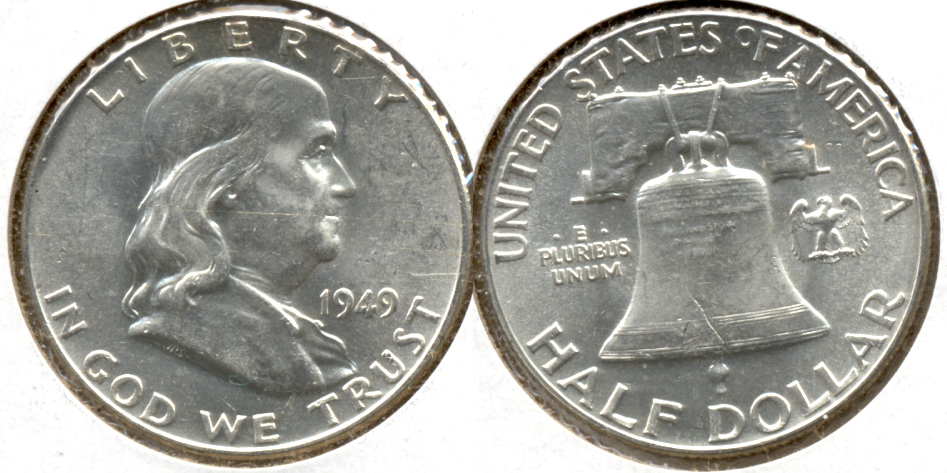 1949 Franklin Half Dollar AU-55 l