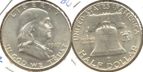 1949 Franklin Half Dollar MS-60