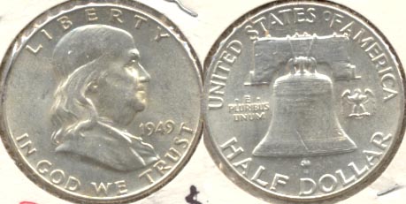 1949 Franklin Half Dollar MS-60 a