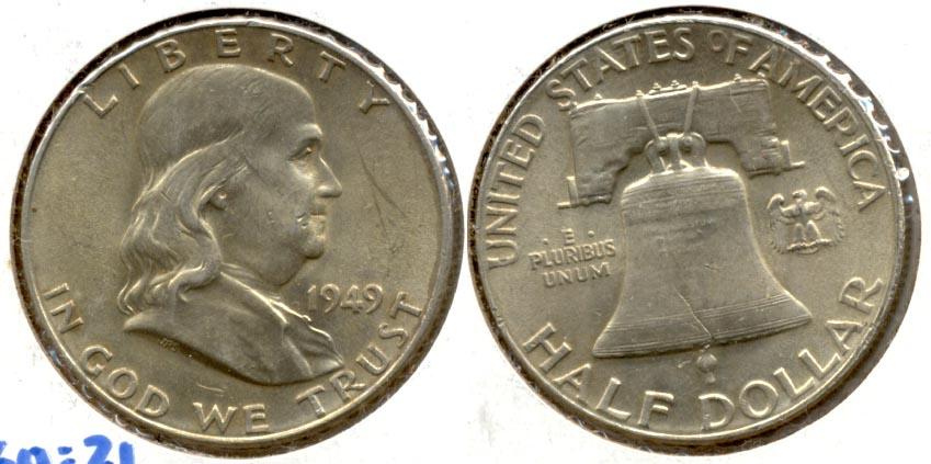 1949 Franklin Half Dollar MS-60 b