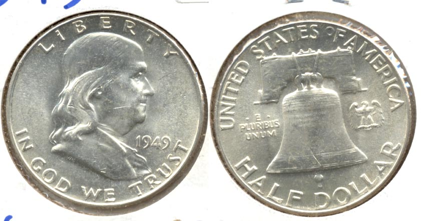 1949 Franklin Half Dollar MS-60 d