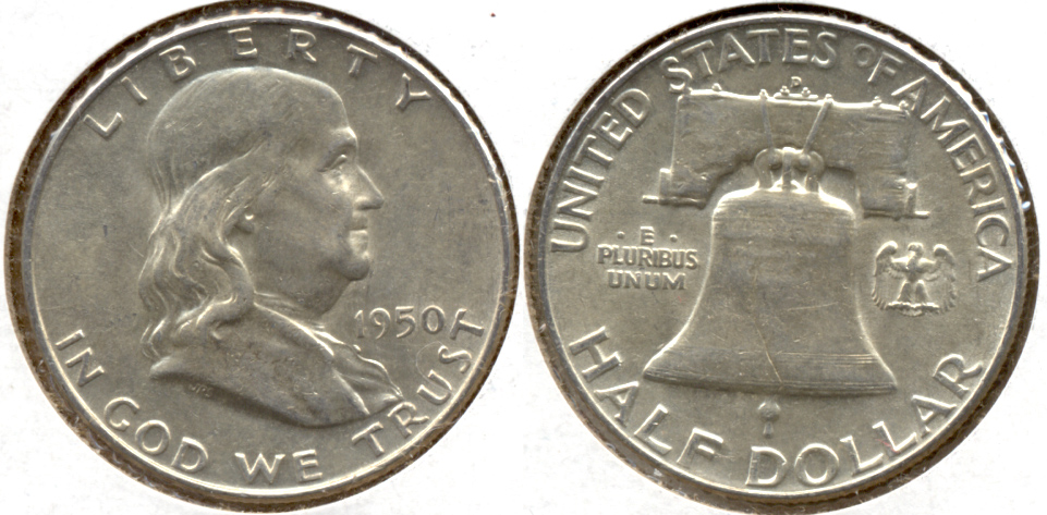1950-D Franklin Half Dollar AU-50 ai