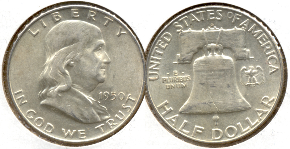 1950-D Franklin Half Dollar AU-50 z