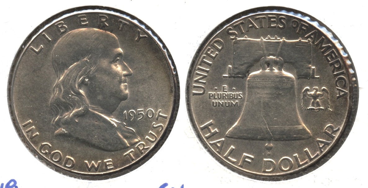 1950 Franklin Half Dollar AU-55 #ac